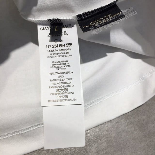 Versace男短袖 範思哲2020經典款男裝 新款圓領T恤  tzy2497